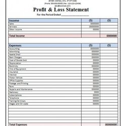 Very Good Free Profit And Loss Statement Templates Word Excel Formats