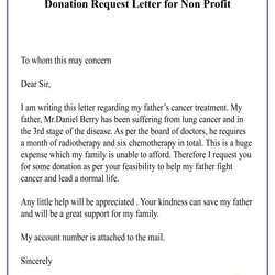 Sublime Sample Donation Request Letter For Non Profit Your Needs Examples Nonprofits Striking Template