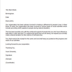 Brilliant Donation Request Letter Free Download For Word Sample Letters Donations Template Templates Format