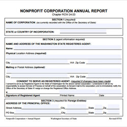 Legit Sample Annual Reports Templates Non Profit Report Template