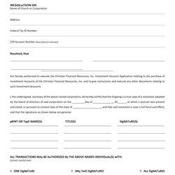 Capital Free Corporate Resolution Templates Forms Form