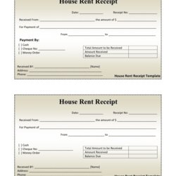 The Highest Standard House Rent Receipt Template In Word And Formats Payment Money Order Amount Received