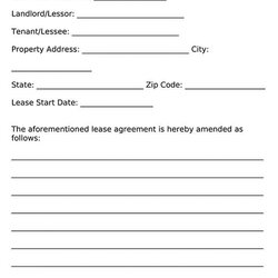 Sublime Free Residential Lease Addendum Forms Word Template