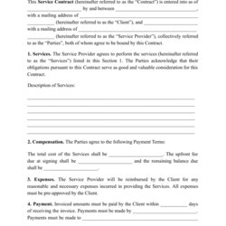 Service Contract Template Fill Out Sign Online And Download Big
