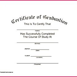 Superb Blank Printable Certificate Templates Template