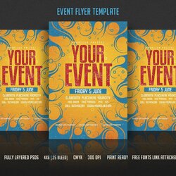 Brilliant Event Flyer Template Free