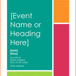 Event Flyer Template Word New Flyers Templates Of