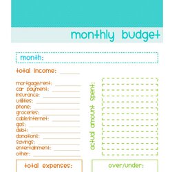 Peerless Printable Monthly Budget Sheet House Template Simple Budgeting Worksheet Worksheets Sheets Weekly