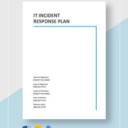 Excellent Incident Response Plan Templates Word Apple Pages Google Docs Strategic Template Sample Educational