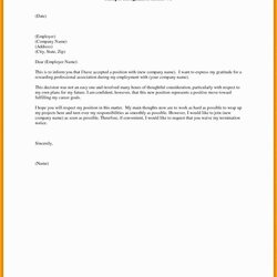 Perfect Free Resignation Letter Template Word Of Simple Microsoft Ms Format Sample Examples Employee Easy