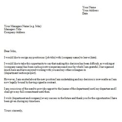 Spiffing Letter Of Resignation Template Word Free Download Excel Templates