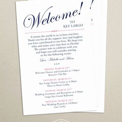 Exceptional Wedding Hotel Welcome Letter Template Fresh Itinerary Cards For Invitation Wording Reception