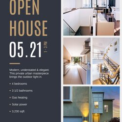 Open House Flyers Templates Real Estate Flyer Understated