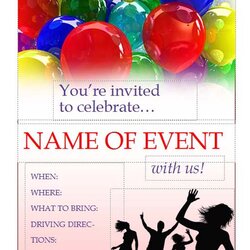 Free Printable Flyer Templates Business Mentor Event Publisher Flyers Word Template Party Sample Online
