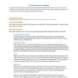 Excellent Grant Proposal Templates Non Profit Research Template Examples Kb