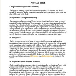 Cool Free Sample Grant Proposal Templates Printable Samples Template Format Another Preview