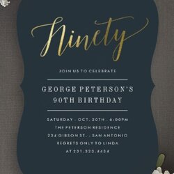 Champion Modern Birthday Invitations Gold Party Invitation Adult Formal Parties Hero Super Year Th Templates