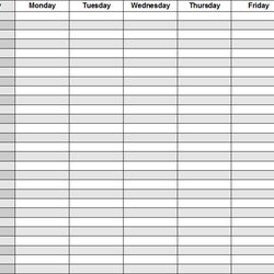 Printable Weekly Blank Planner Calendars Calendar