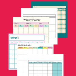 Capital Best Blank Printable Weekly Calendars Templates For Free At Pin