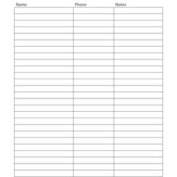 Supreme Blank Sign Up Sheet In Template Printable Signs