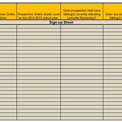 The Highest Standard Sign Up Sheet In Templates Word Excel Template