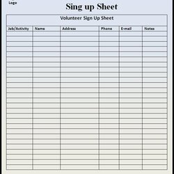 Perfect Sign Up Sheet Template Professional Word Templates Sheets Printable Sample Hp Examples List Work
