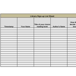 Brilliant Sign Up Sheet In Templates Word Excel