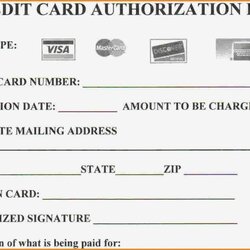 Fantastic Credit Card Form Template Australia Professional Sample Authorization