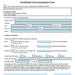 Word Credit Card Authorization Form Template Best Of Document Approval
