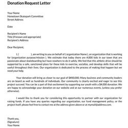 Superb Writing The Perfect Donation Letter Sample Letters Templates Request