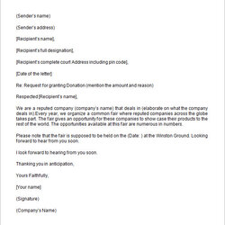 Swell Free Donation Request Letter Templates In Ms Word Template Sample Example Format Writing Printable