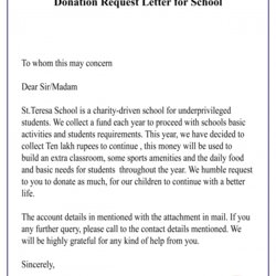 Wizard Free Donation Request Letter Template Format Sample Example Doc For School