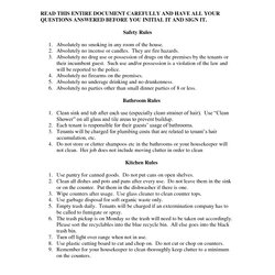 Worthy Rental House Rules Template