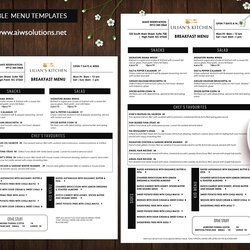 Eminent Design Templates Menu Wedding Food Bar Template Restaurant Editable Takeout Modern Catering Examples