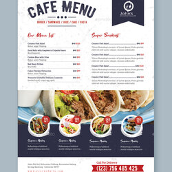 Fantastic Restaurant Menu Template Templates Food