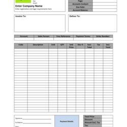 Great Invoice Template Printable Example Free Receipt Examples Templates