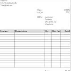 Sterling Free Excel Invoice Template Customize Basic