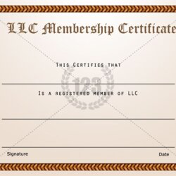 Super Membership Certificate Template Templates Example