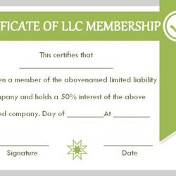 Membership Certificate Template Templates To Fill Your Member Ownership