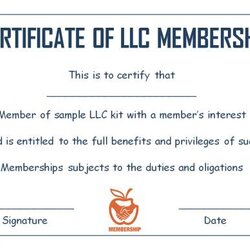 Superb Membership Certificate Template Templates To Fill Your Member Ownership