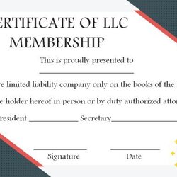 Splendid Membership Certificate Template Templates To Fill Your Member