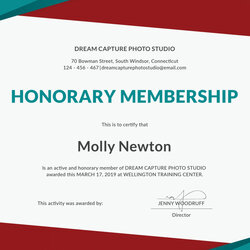 Membership Certificate Template Word Intended For New Honorary Member