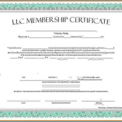 Legit Best Membership Certificate Template In