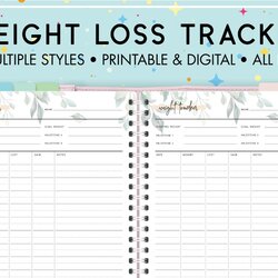 Free Printable Weight Loss Journal Template Templates Tracker