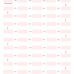 Weight Loss Tracker Template Free Printable Chart