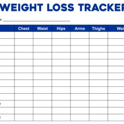Superb Index Of Weight Loss Tracker Weekly Template Printable Chart