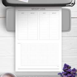 Download Printable Weight Loss Tracker Template