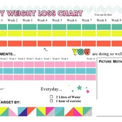 The Highest Standard Blank Weight Loss Tracker Templates Monthly Weekly Template