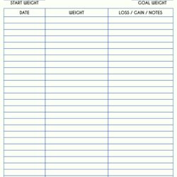 The Highest Quality Best Free Printable Weight Loss Tracker For At