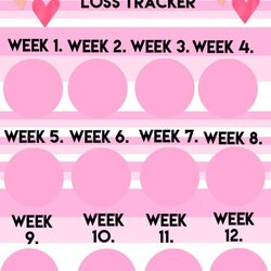 Admirable Weight Loss Tracker Printable Template Create Trackers Any Colour